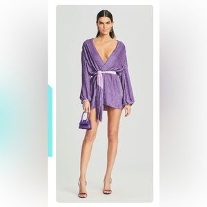 Retrofete gabrielle robe dress medium in violet perfect for Eras Tour!